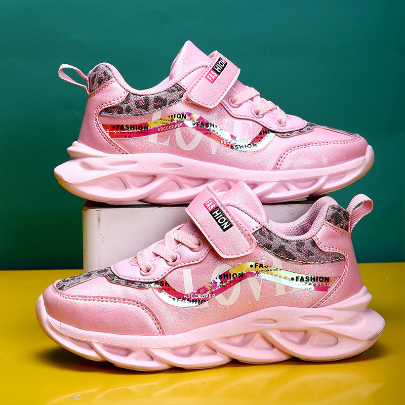 Girls' Waterproof Soft Leather Comfortable And Warm Children's Shoes