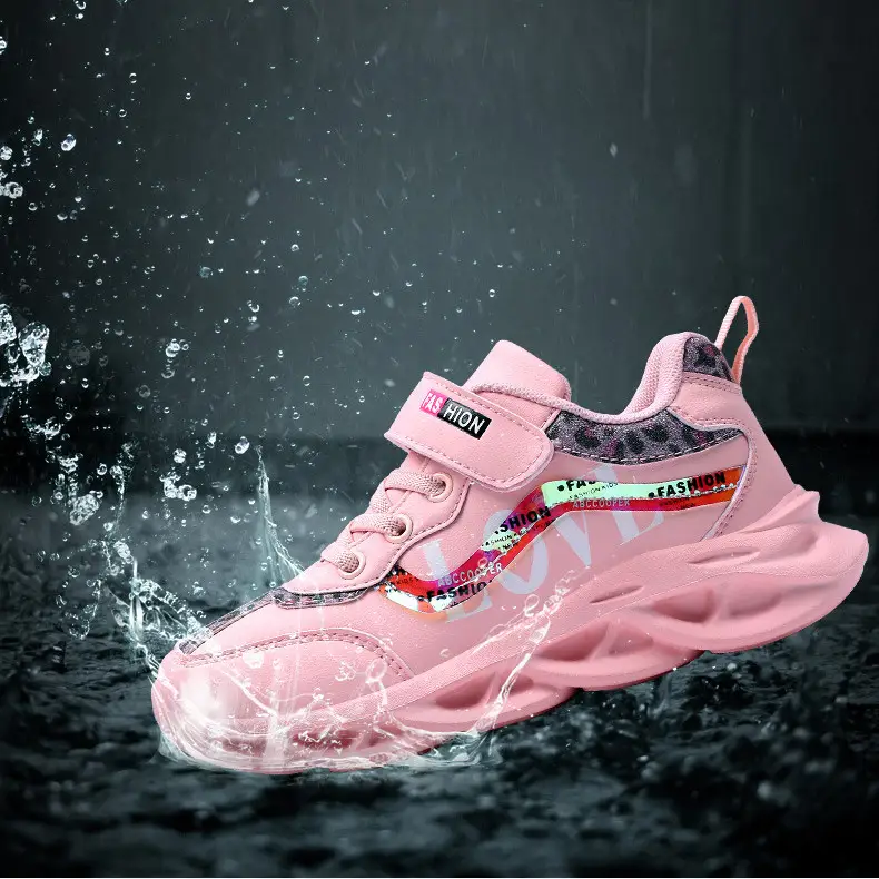 Girls' Waterproof Soft Leather Comfortable And Warm Children's Shoes