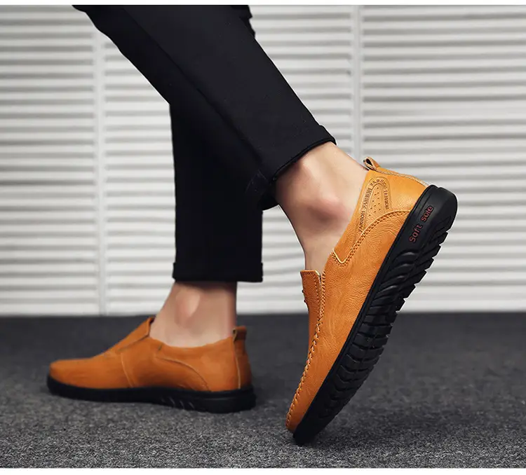 Casual Leather Shoes Korean Fashion Men's Leather Shoes