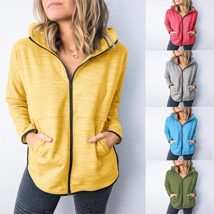 Women's Autumn And Winter Sports Sweater Jacket