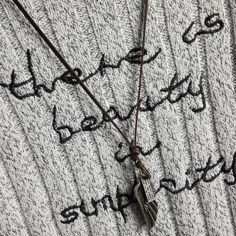 Round Neck Men's Sweater Korean Fashion Jacquard Long Sleeves