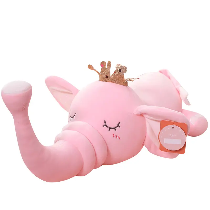 Crown Prone Elephant Plush Toy Doll Birthday Gift