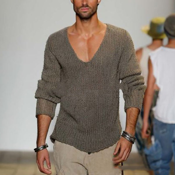 Autumn And Winter Men's Wool Knitted Sweater Sweater Men's Pullover