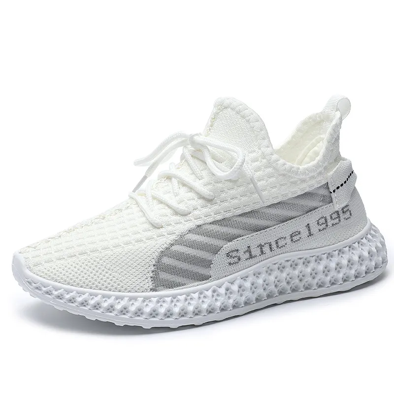 Fashionable Versatile Casual Breathable Sneakers - White
