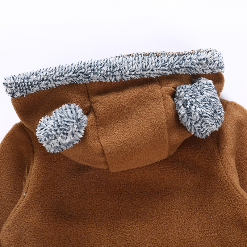 Baby's Clothing Baby's Fleece Jacket Cartoon Animal Shape Long Sleeve