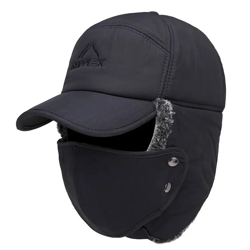 Warm Cotton-Padded Hats for the Elderly Wind