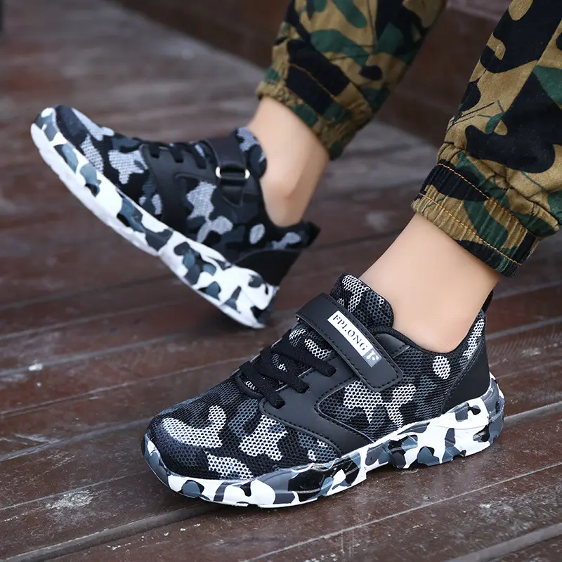 Children's Camo Shoes Light Sports Soft Bottom