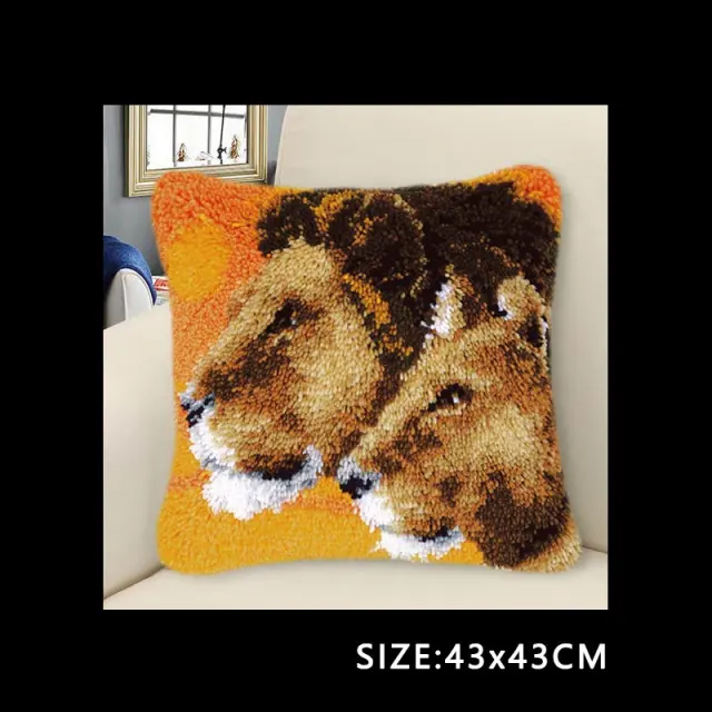 Handmade Wool Embroidered Pillow Diy Material Package Bz 244 Style - Shop at LoveMi