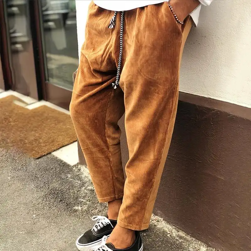 Men's Sports Casual Cropped Pants Street Overalls