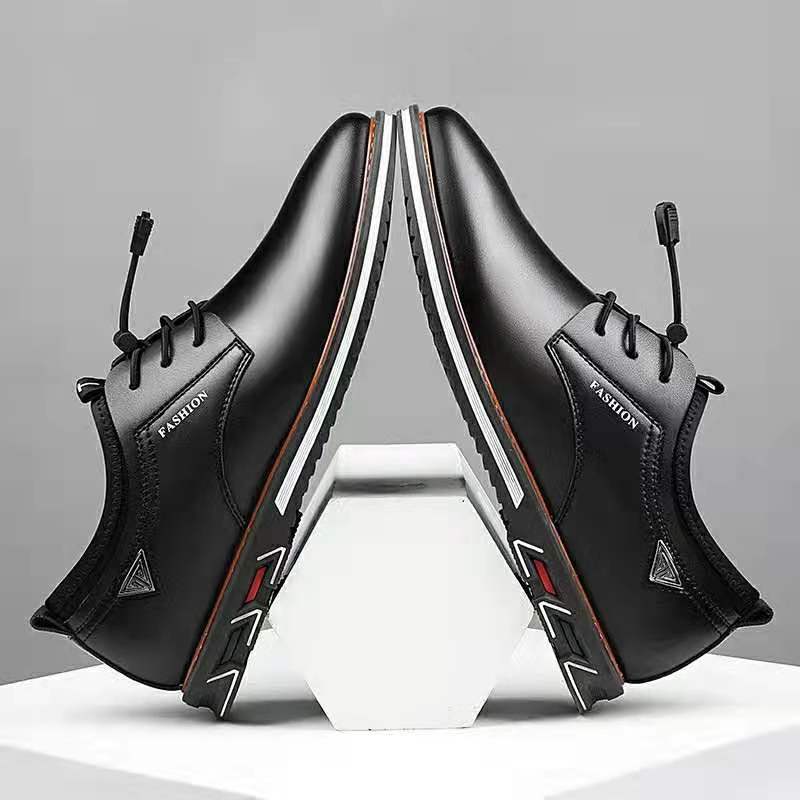 Round Toe Business Casual Korean Style Trendy Men's Shoes