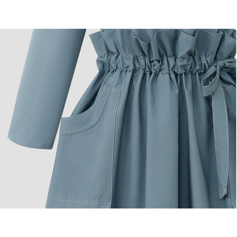 Ladies Increase Loose And Slim Fashion Stitching Dress