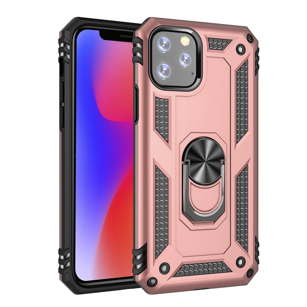 Sergeant Anti Fall Bracket Armor CD Pattern Mobile Phone Case – Rose Gold, 11pro 5.8 2019