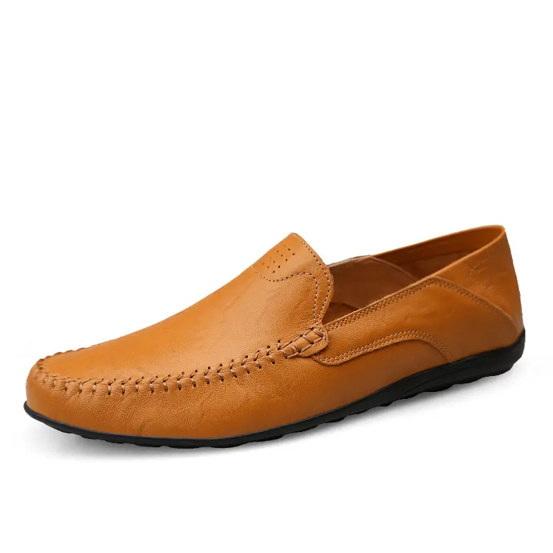 Large Size Leather Shoes Casual Men's Peas Shoes