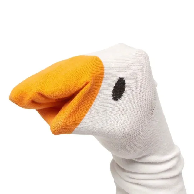 Goose Game Socks Funny Unisex Cotton Goose Sock Funny Gift White - Shop at LoveMi