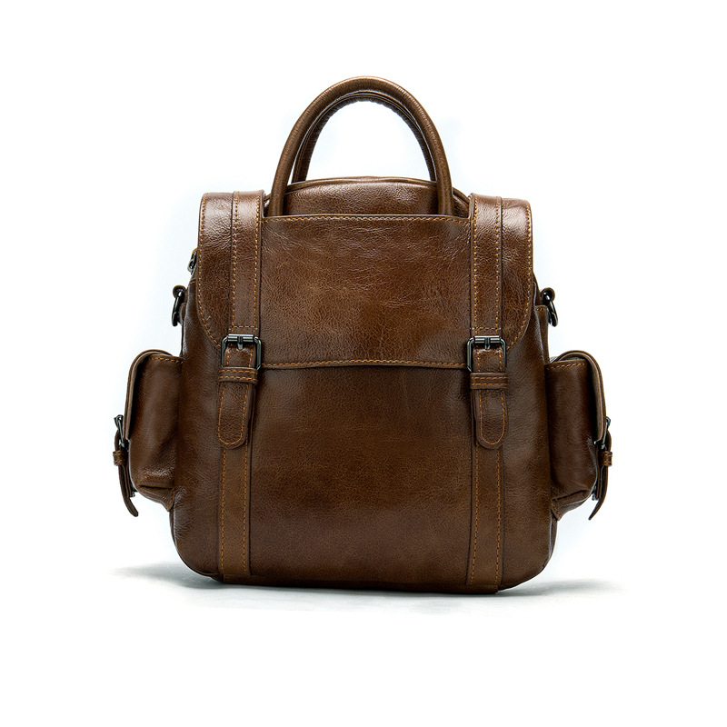 Multifunktionaler 3-in-1 Retro-Lederrucksack
