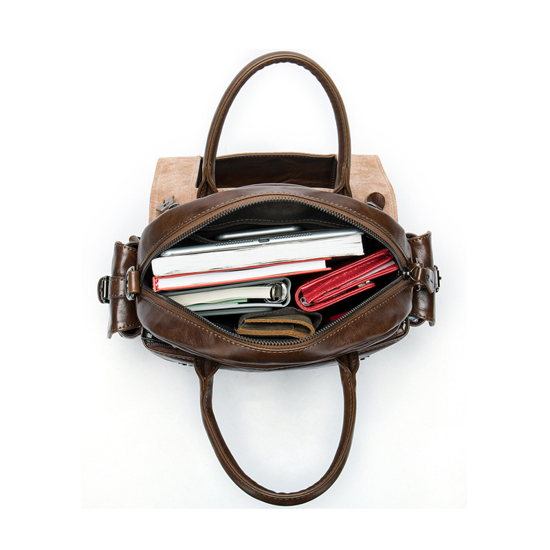 Multifunktionaler 3-in-1 Retro-Lederrucksack