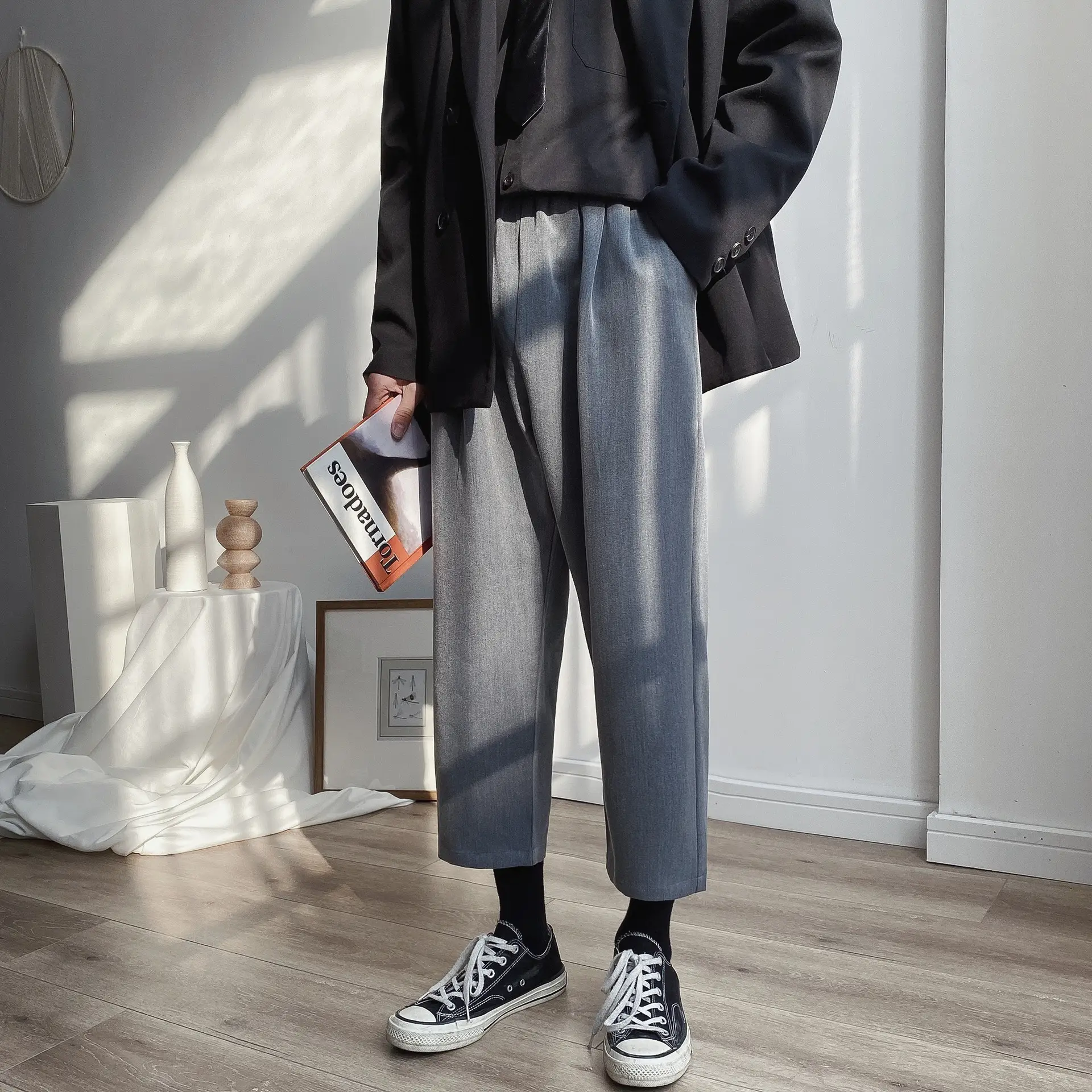 Men's Fashion Stretch Loose Straight-leg Pants