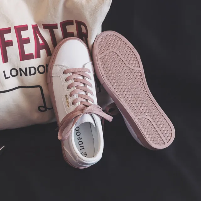 Little White Shoes Women New Style Single Shoes Style Sneakers White - Shop at LoveMi