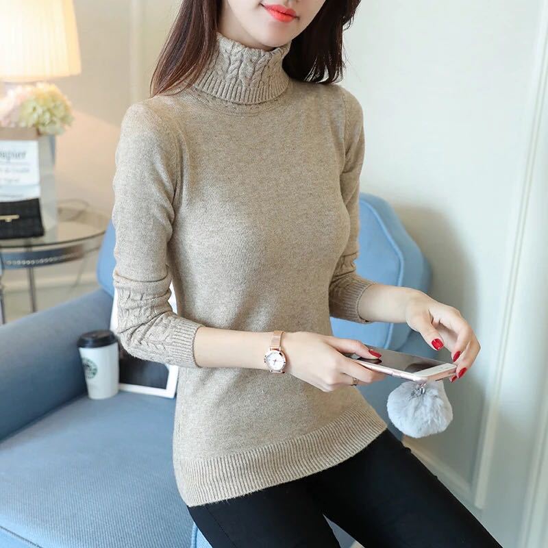 Twist Pullover Thick Slim Slimming Sweater