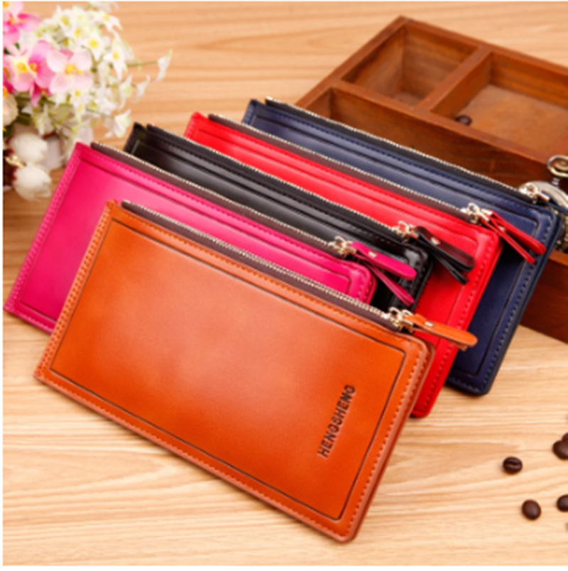 Multi - clip Wallet Female Ultra-thin Card Sleeve