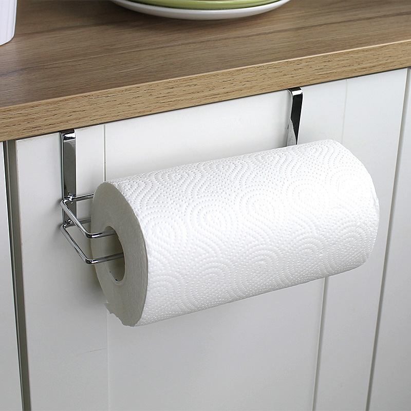 Xun Household Kitchen Metal Towel Rack Roll Multipurpose Paper Storage Rack Toilet Paper Roll