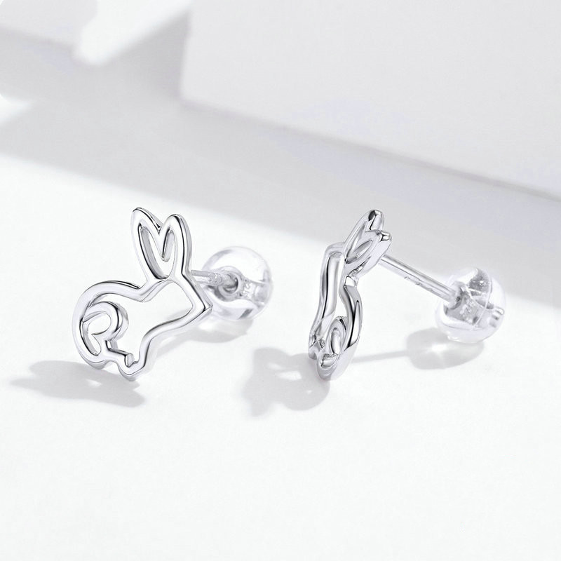 Bunny s925 Sterling Silver Earrings Women