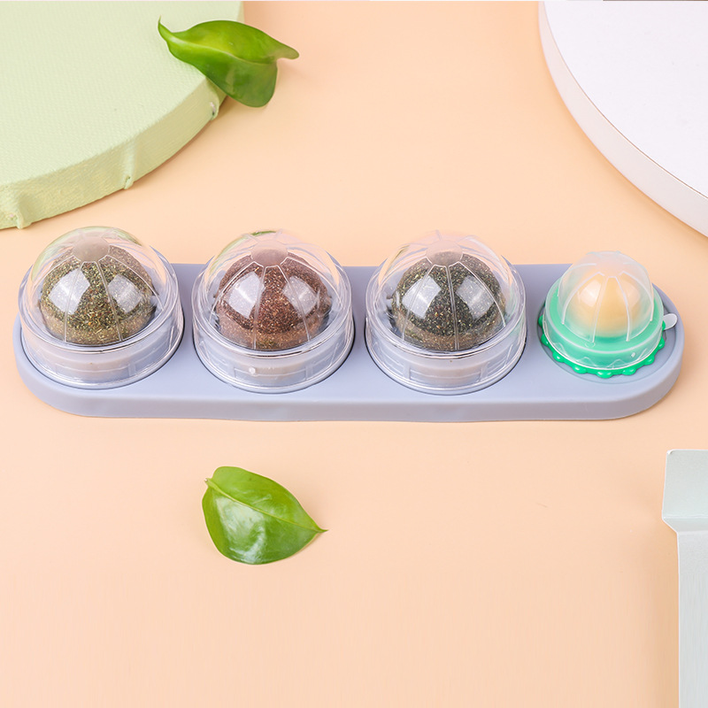Cat's Molars, Cleaning Teeth, Biting And Digesting Mint Balls — foto 2
