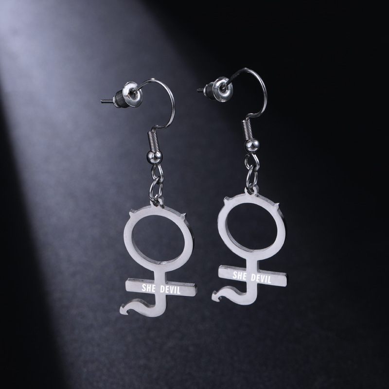 Stainless Steel Female Symbol Girl's Secret Love Necklace