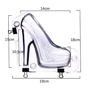 Transparent Food Grade Plastic Chocolate Mold For Women's High Heels Transparent - Shop at LoveMi