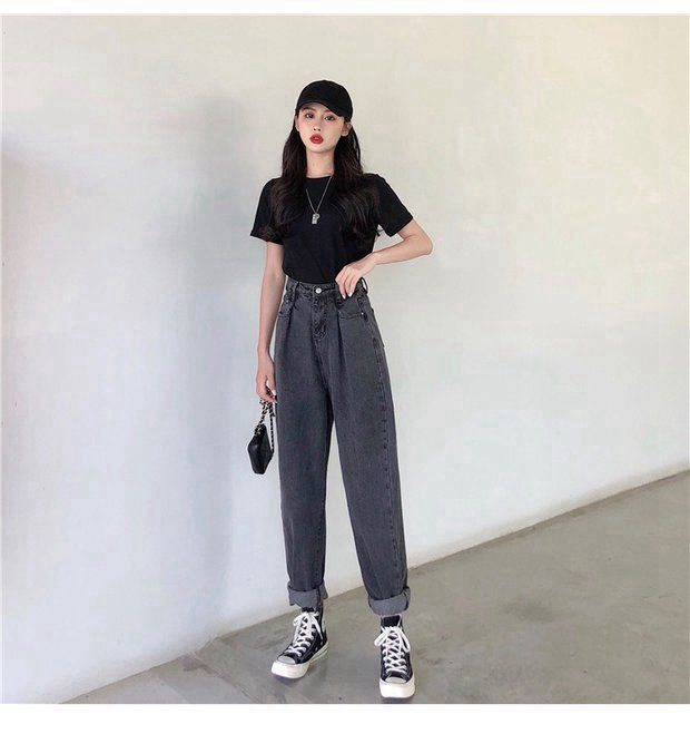 Hyun A Wind Straight Loose Wide-leg Pants