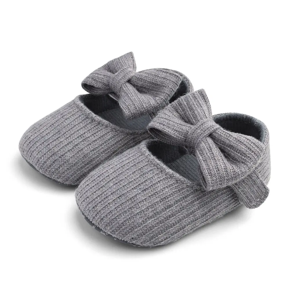 Wool Flower Baby Princess Shoes Walking with Soft Soles