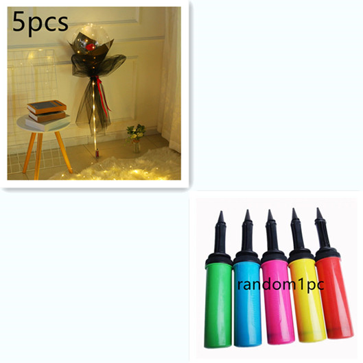 Светодиодный светящийся воздушный шар Букет роз Прозрачный шарик Бобо Роза