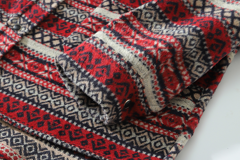 New Style Of Autumn And Winter Adds Thick Woolen Plaid Shirt Man