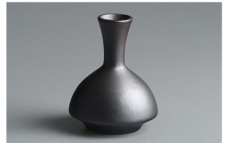 Handmade Rough Pottery Vase Ceramic Flower Tea Table Handicraft Ornaments