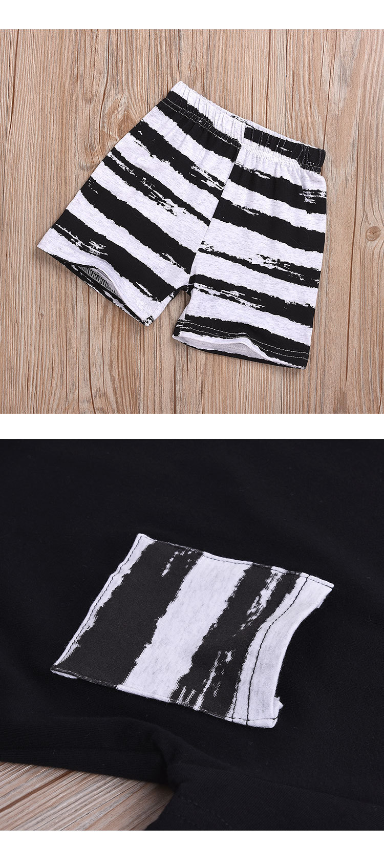 Summer Two-piece T-shirt Shorts Casual Boy Suit