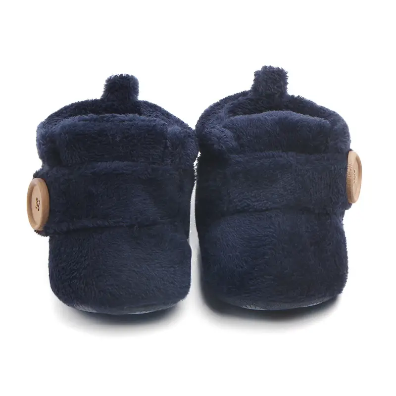 Warm Cotton Shoes With Soft Cloth Sole For Babies And Toddlers
