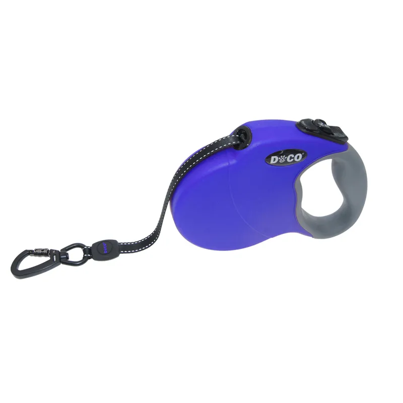 Dog Automatic Retractable Traction Rope Reflective Walking Rope - Blue