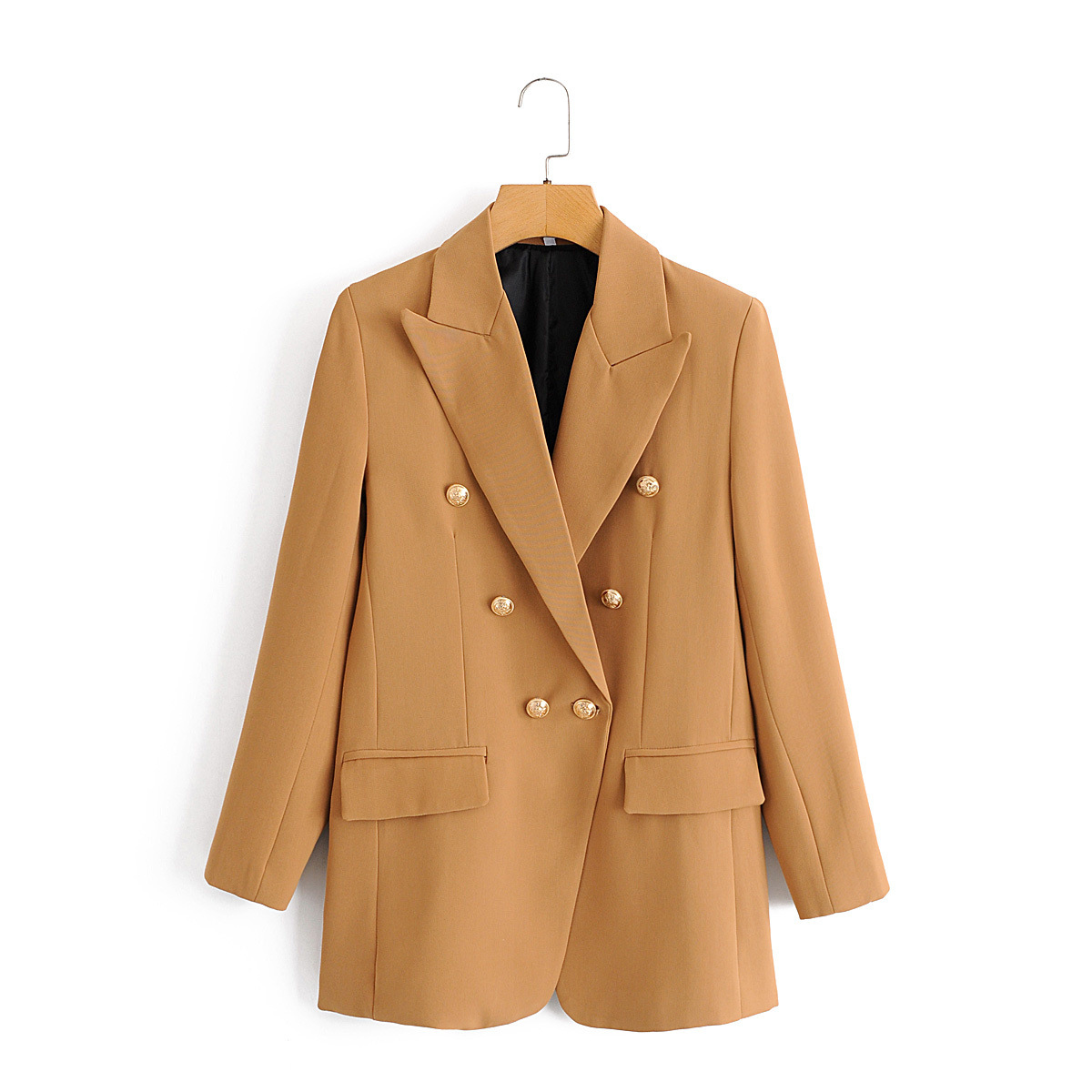 The British double-breasted blazer is simple