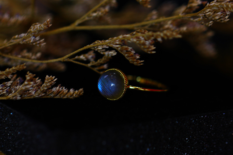 S925 Pure Silver Natural Gem Ring For Women