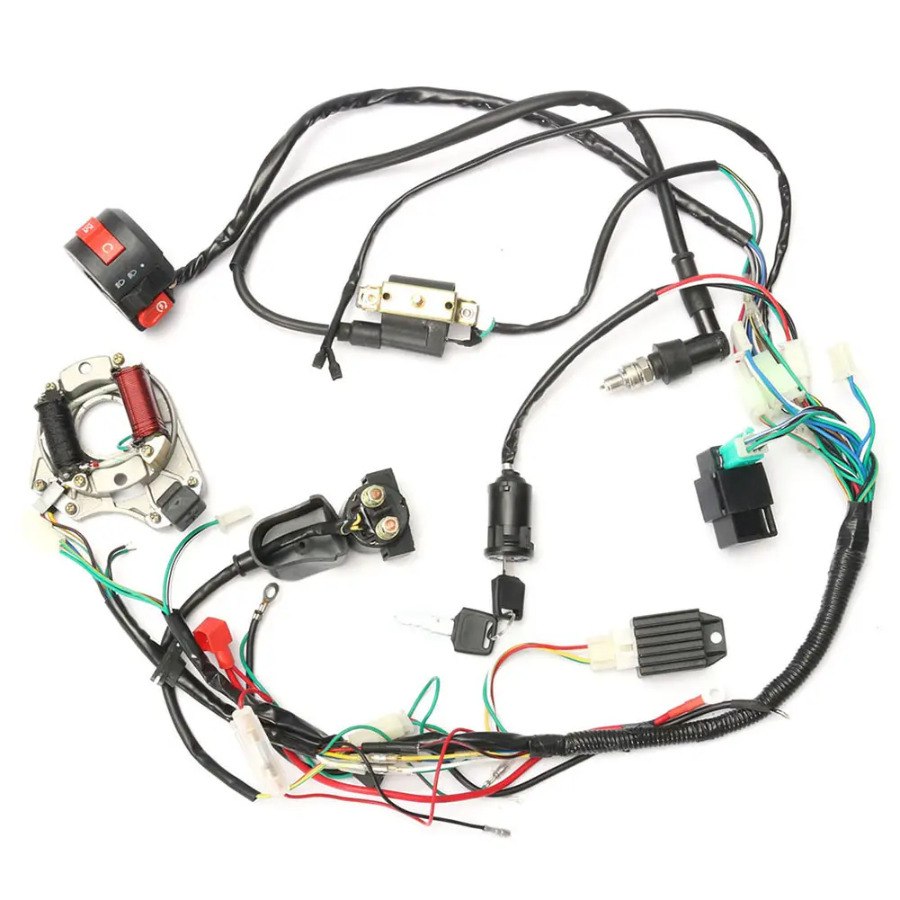 Off-Road Motorcycle Wiring Harness Assembly CDI Ignition
