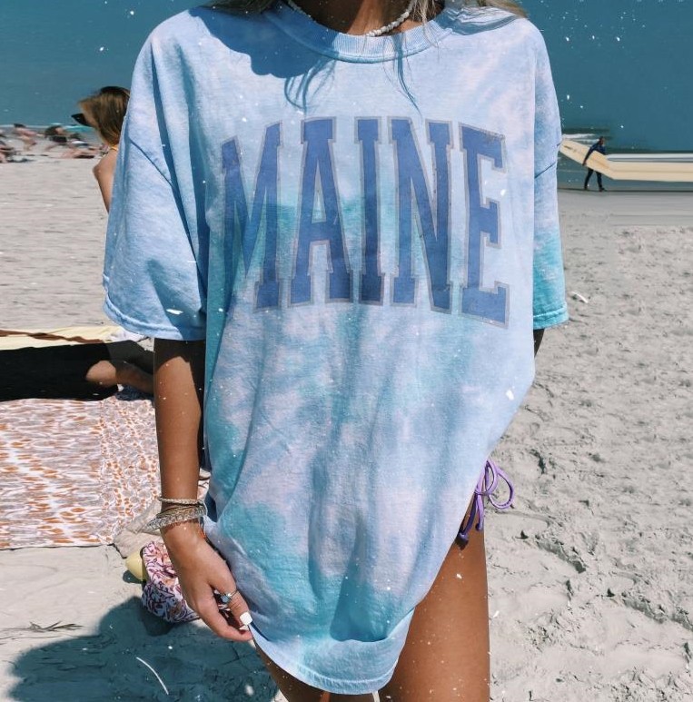 Round Neck Printed Short-Sleeved T-Shirt Women