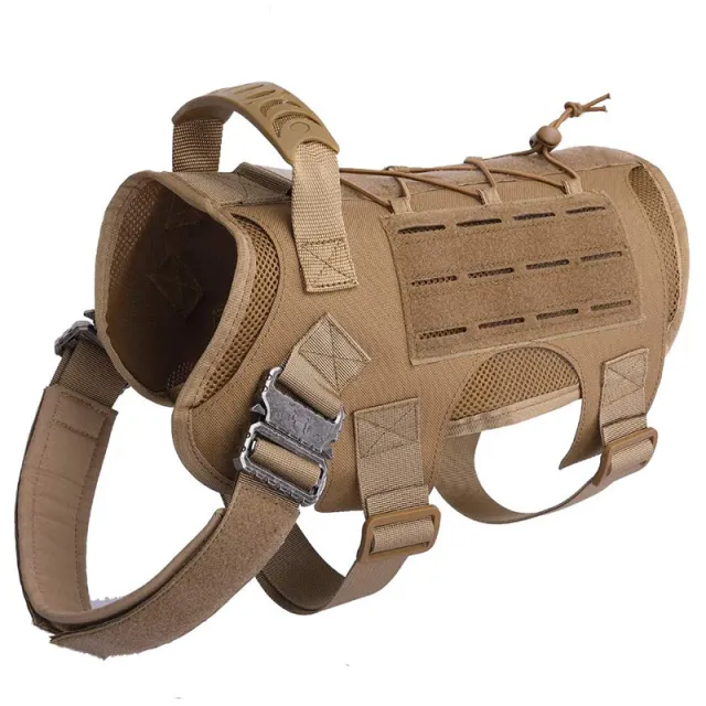 Combat Dog Vest Pet Chest Strap With Pendant Package Brown - Shop at LoveMi