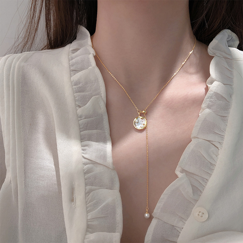 Simple Temperament Of Round Shell Necklace