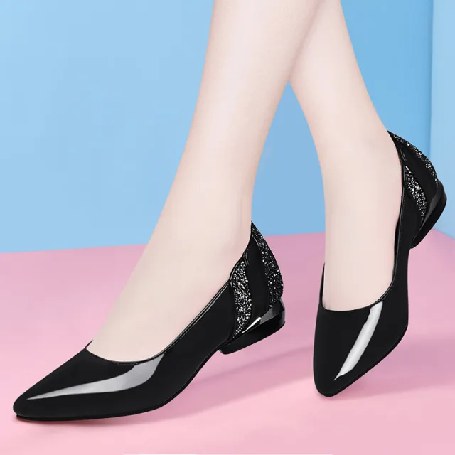 Women's Shoes with Low Heels and Soft Soles Black - Shop at LoveMi