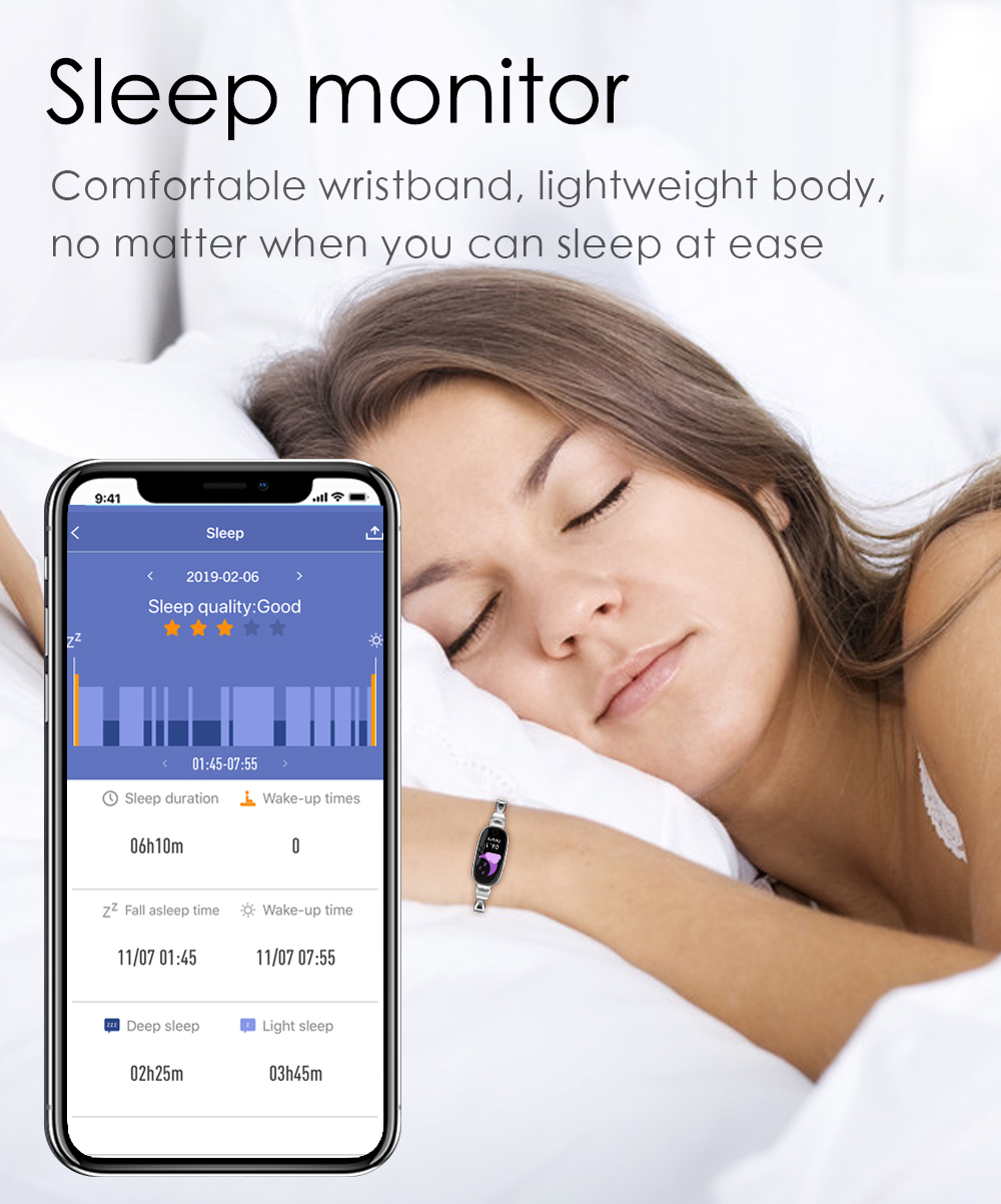 F18 Fashion Smart Women Metal Strap Bracelet - Image 12