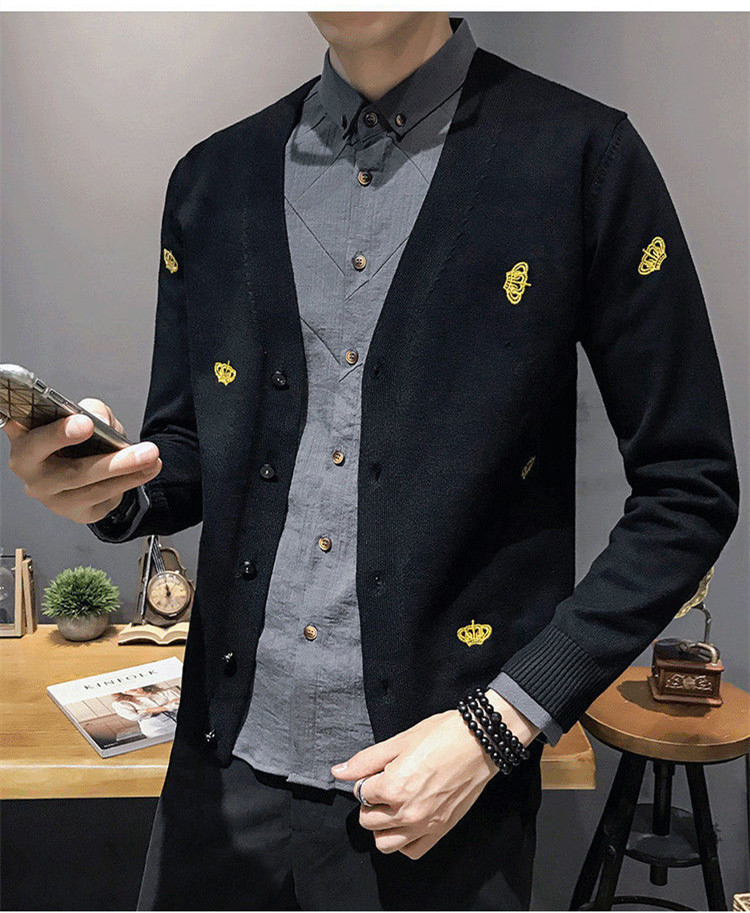 Cardigan Sweater Men's Autumn New Outer Sweater