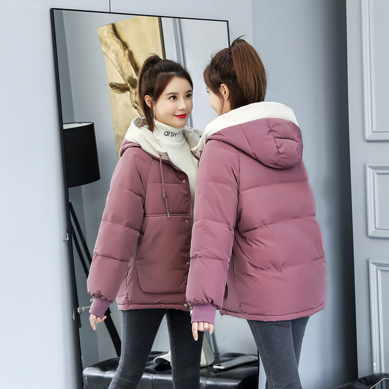 Winter Bread For Women's Short INS Fluffy Cotton Padded Jacket Bean Paste - Shop at LoveMi