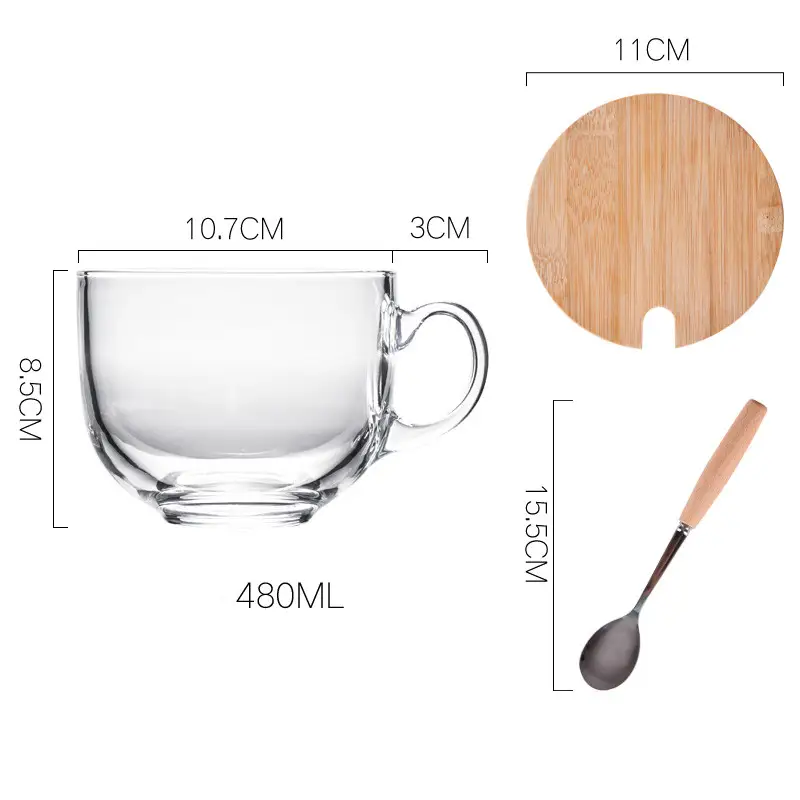 Large Capacity Oatmeal Breakfast Cup With Spoon