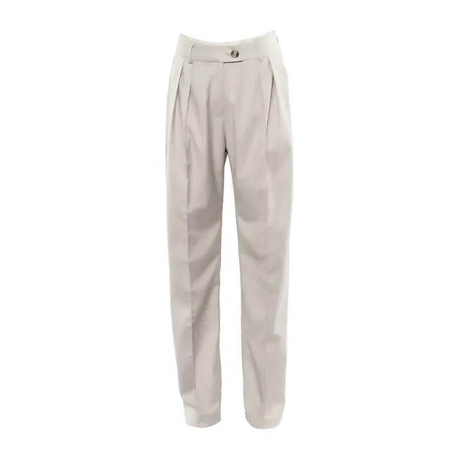 Women's Suit Pants Straight High Waist Casual Trousers Drape Trousers Champagne M - Shop at LoveMi