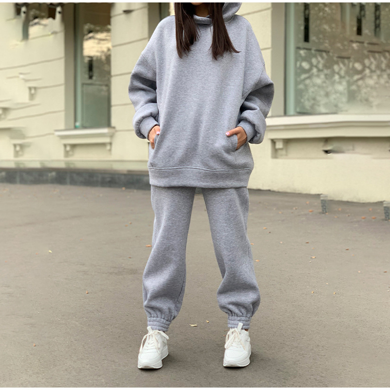 Hooded Casual Top Sportswear Women's Plush Sweater